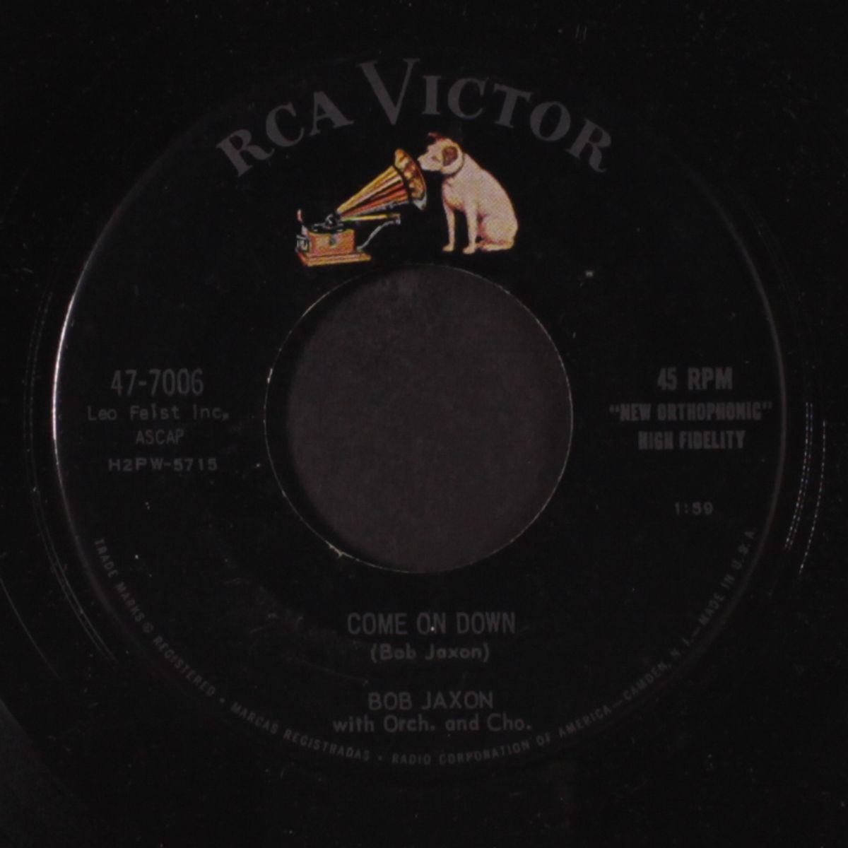 come on down / gotta have something in the bank frank by BOB JAXON