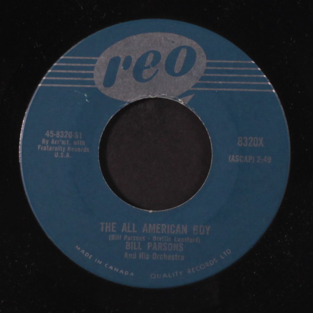 the all american boy / rubber dolly by BILL PARSONS
