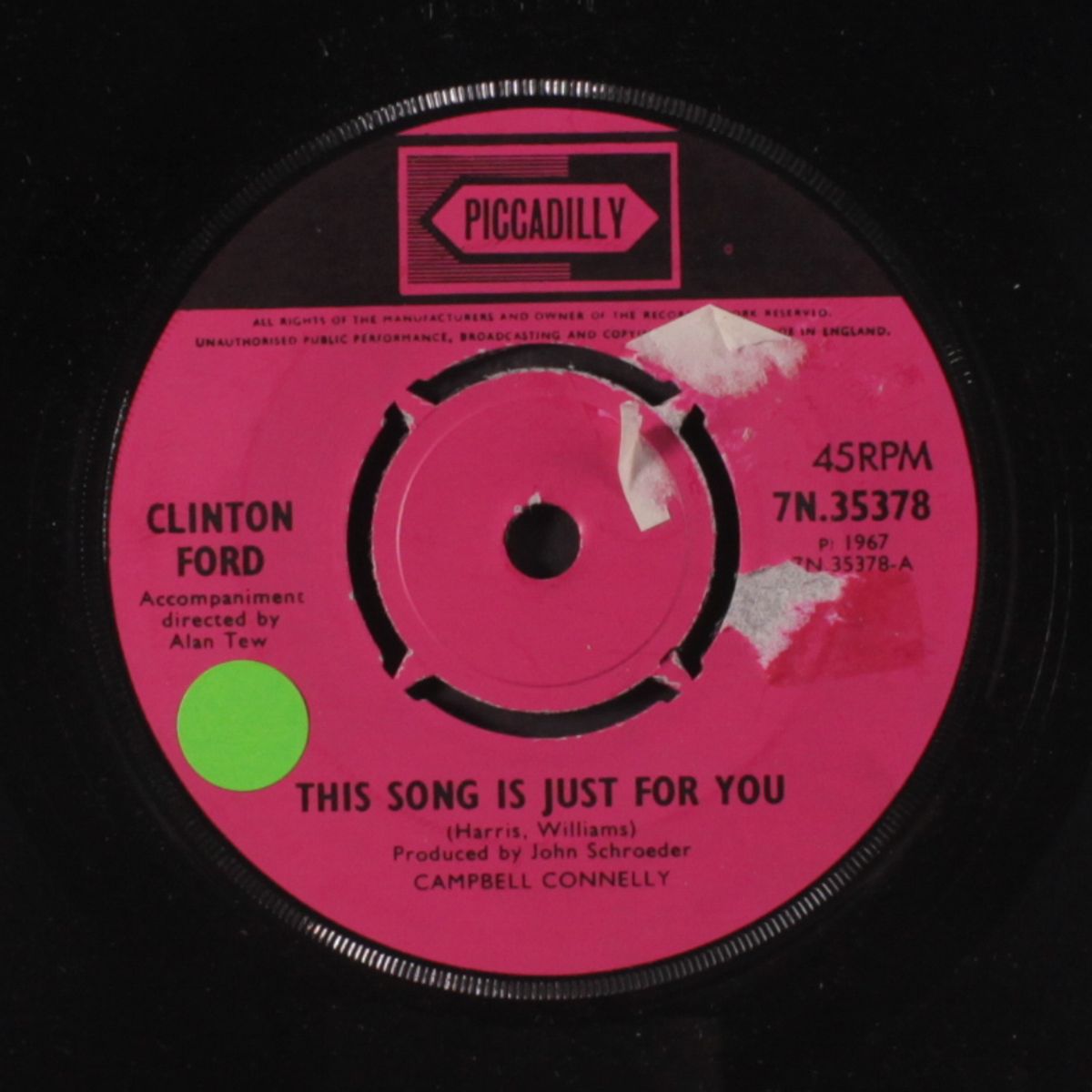 this song is just for you / take care on the road by CLINTON FORD