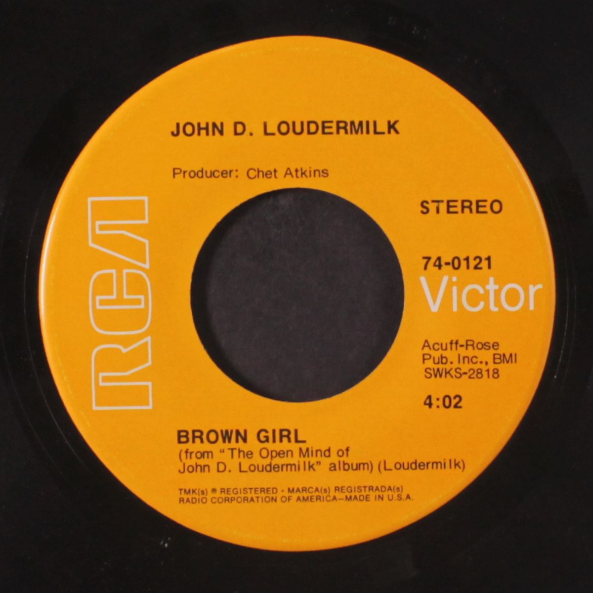 brown girl / the jones' by JOHN D. LOUDERMILK