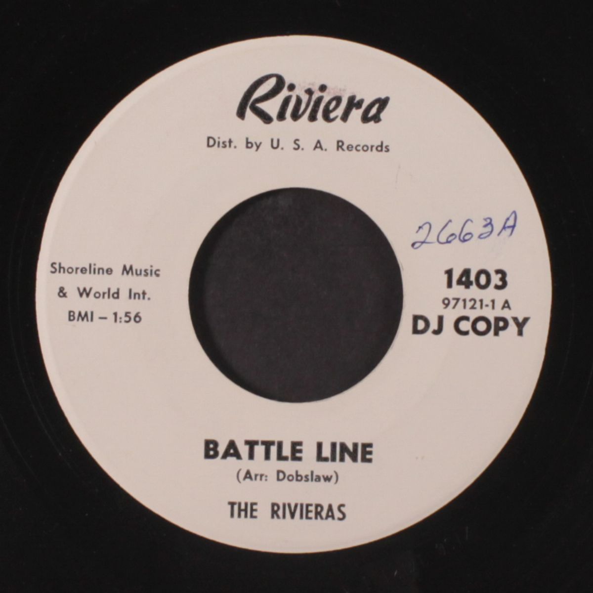 rockin' robin / battle line by RIVIERAS
