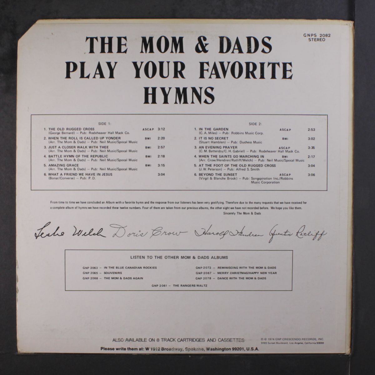 play your favorite hymns by MOM & DADS