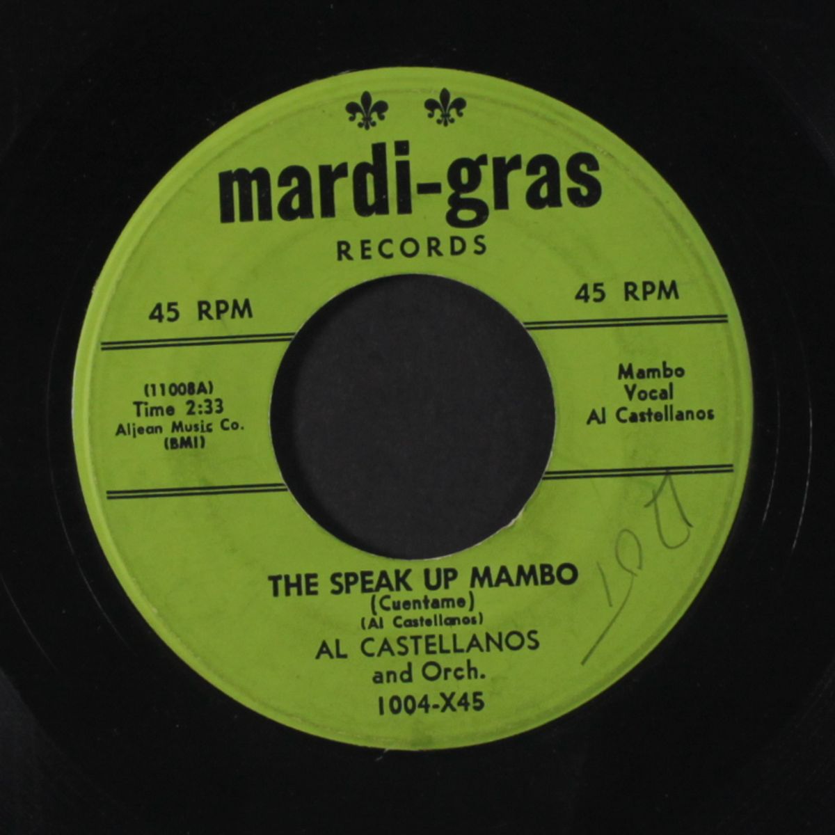 the speak up mambo / merengue #28 by AL CASTELLANOS