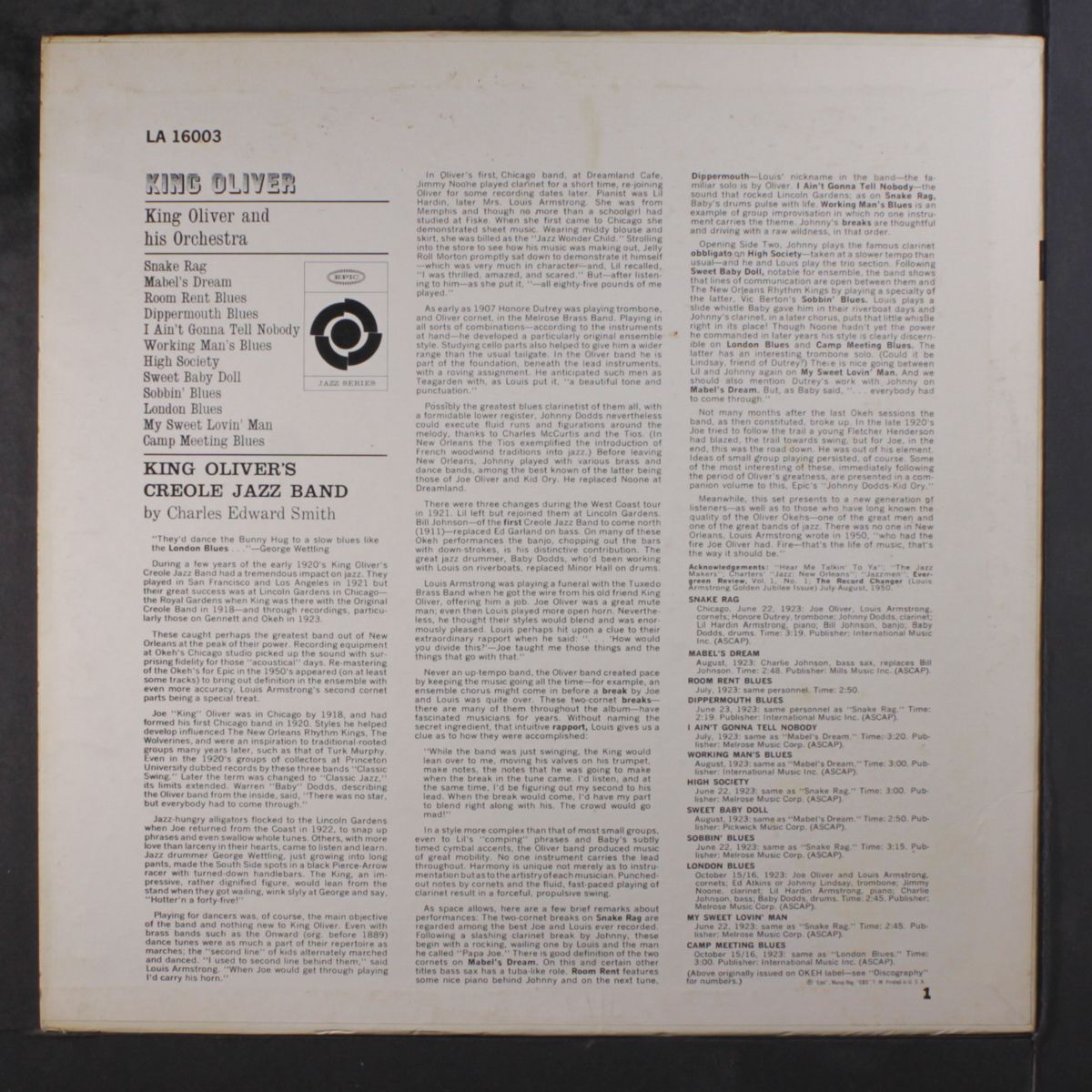 king oliver by KING OLIVER