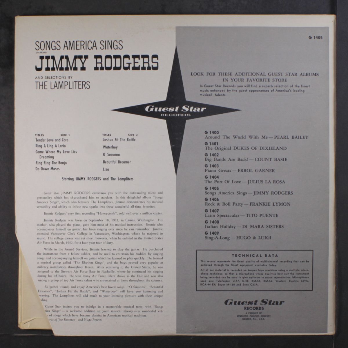 songs america sings by JIMMIE RODGERS