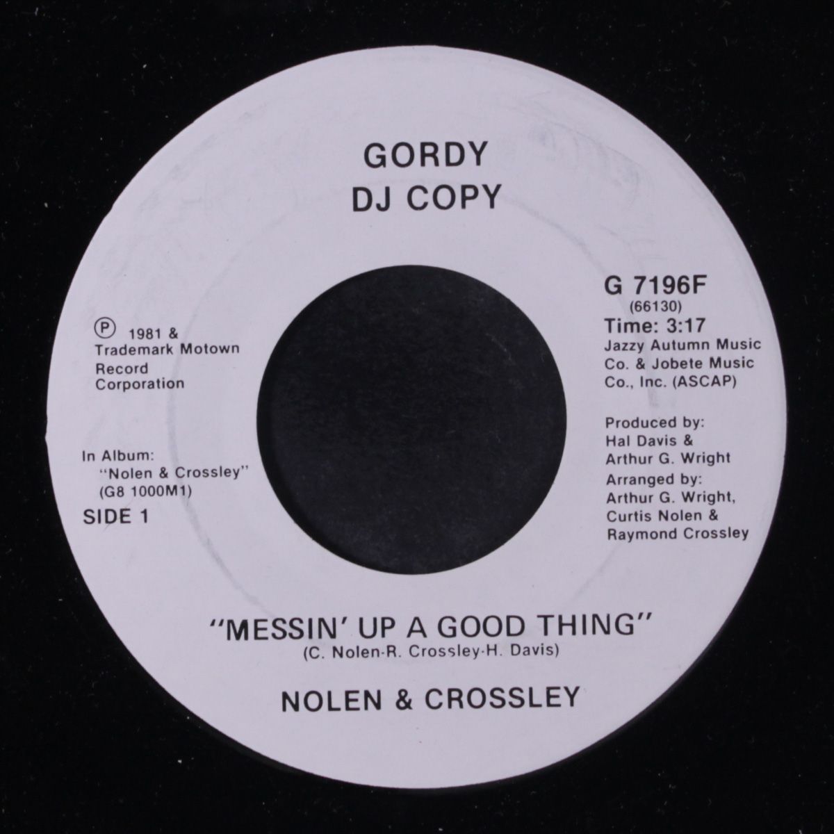 messin' up a good thing / same by NOLEN & CROSSLEY