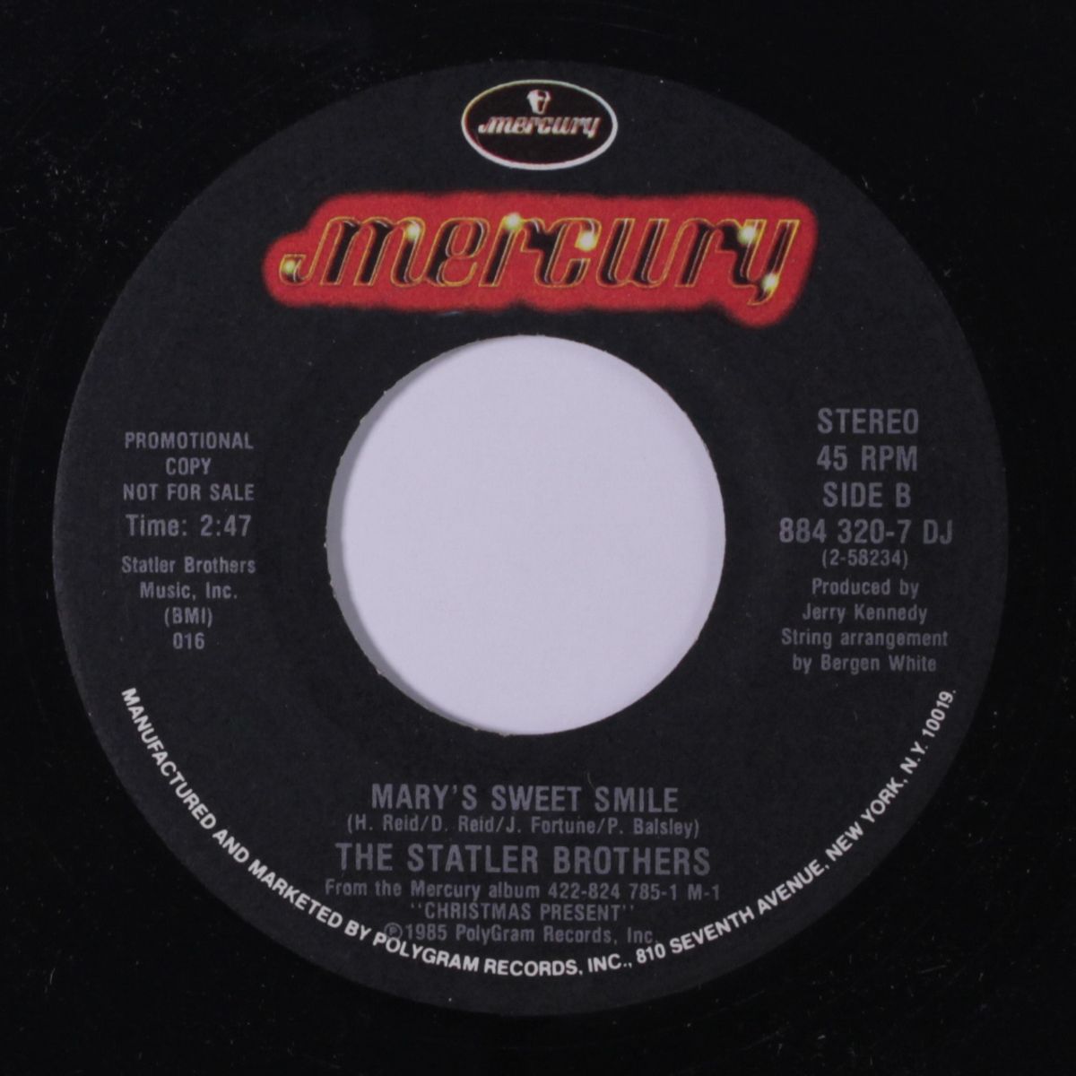mary's sweet smile / christmas eve by STATLER BROTHERS