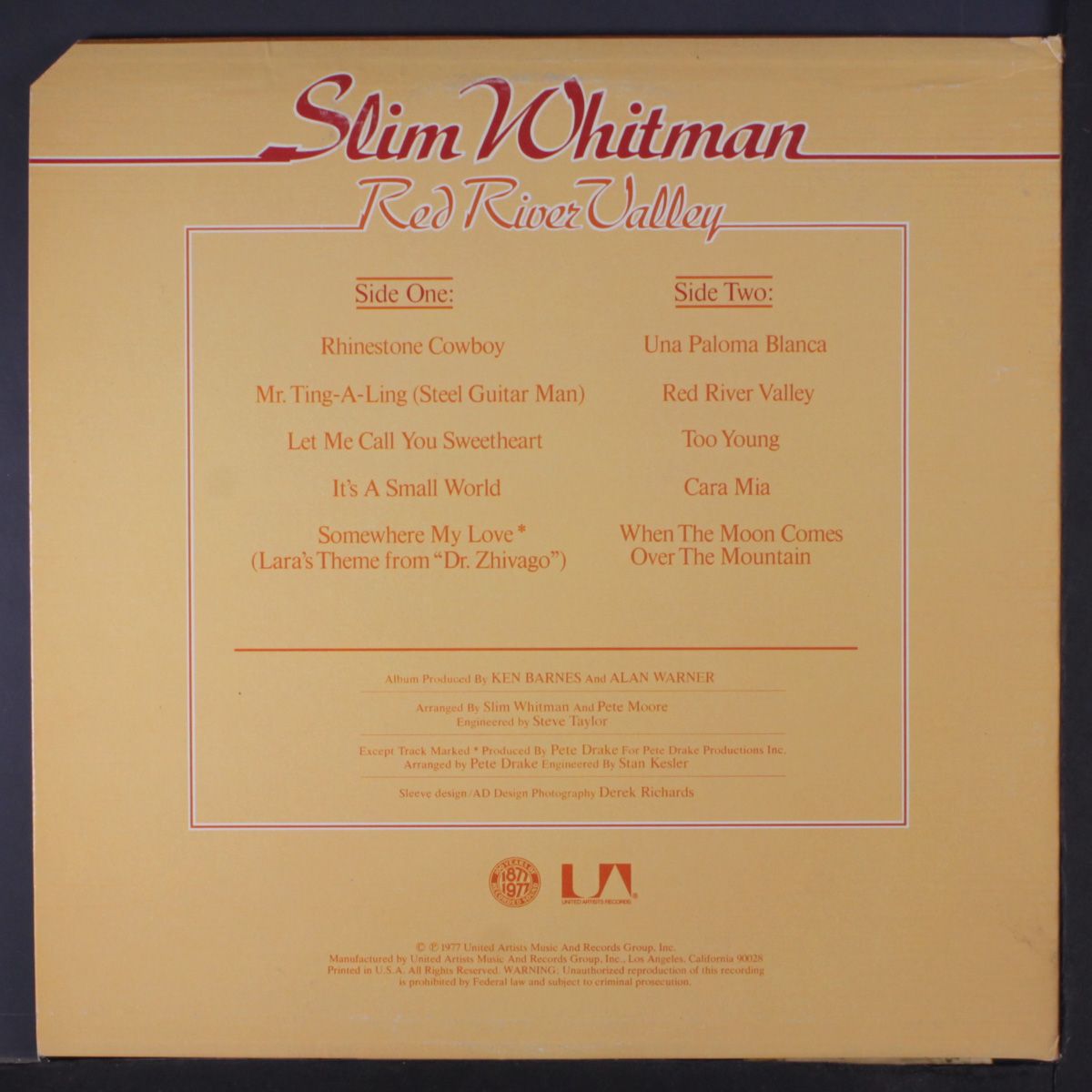 red river valley by SLIM WHITMAN