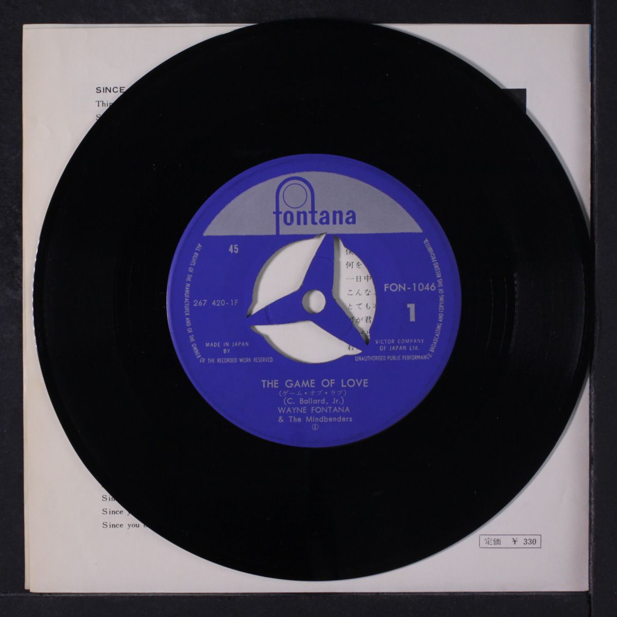 the game of love / since you've been gone by WAYNE FONTANA & MINDBENDERS
