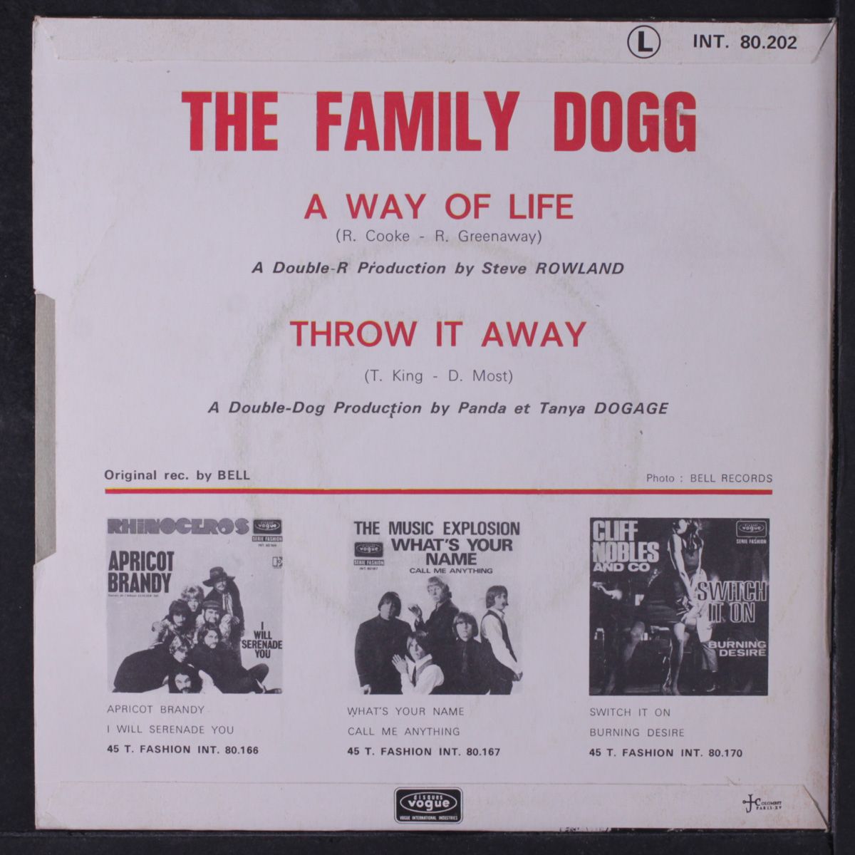 a way of life / throw it away by FAMILY DOGG