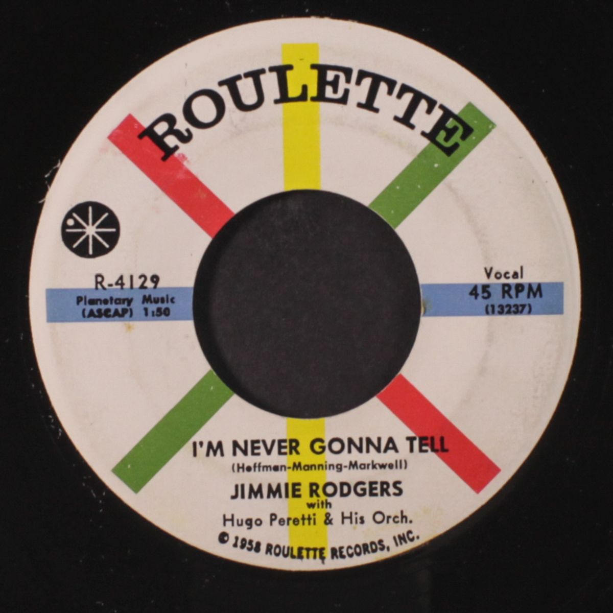 because you're young / i'm never gonna tell by JIMMIE RODGERS