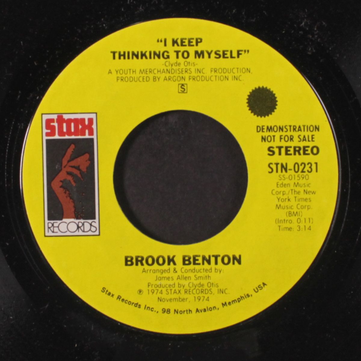 i keep thinking to myself / same by BROOK BENTON
