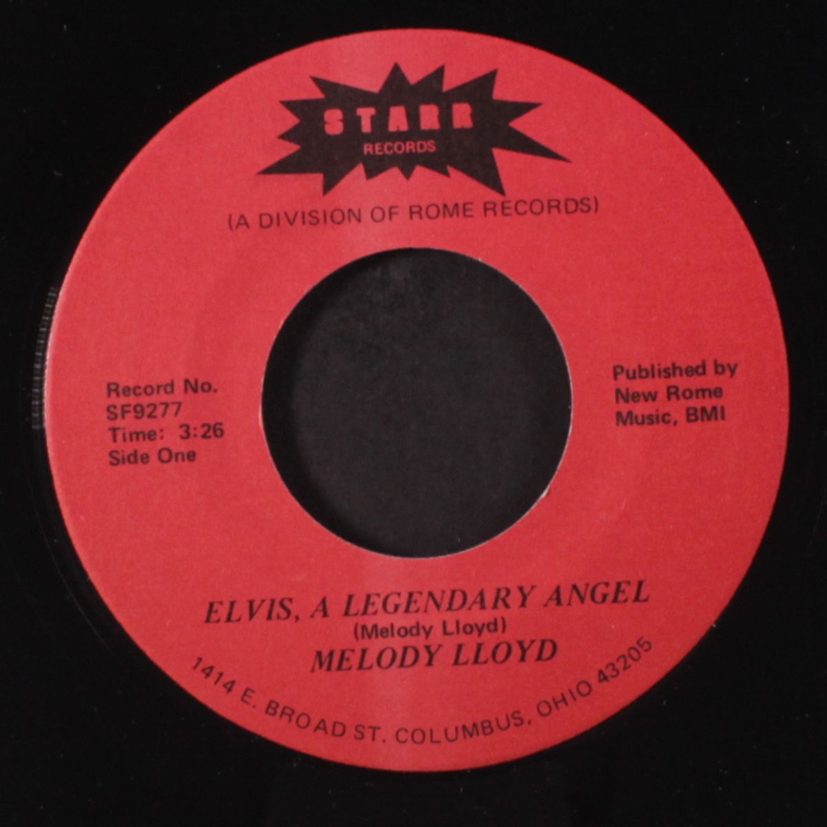 elvis, a legendary angel / forget me never by MELODY LLOYD