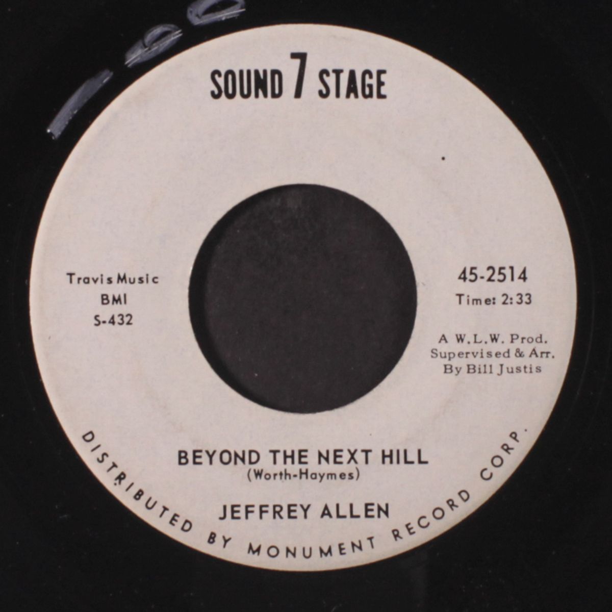 why can't a boy cry / beyond the next hill by JEFFREY ALLEN