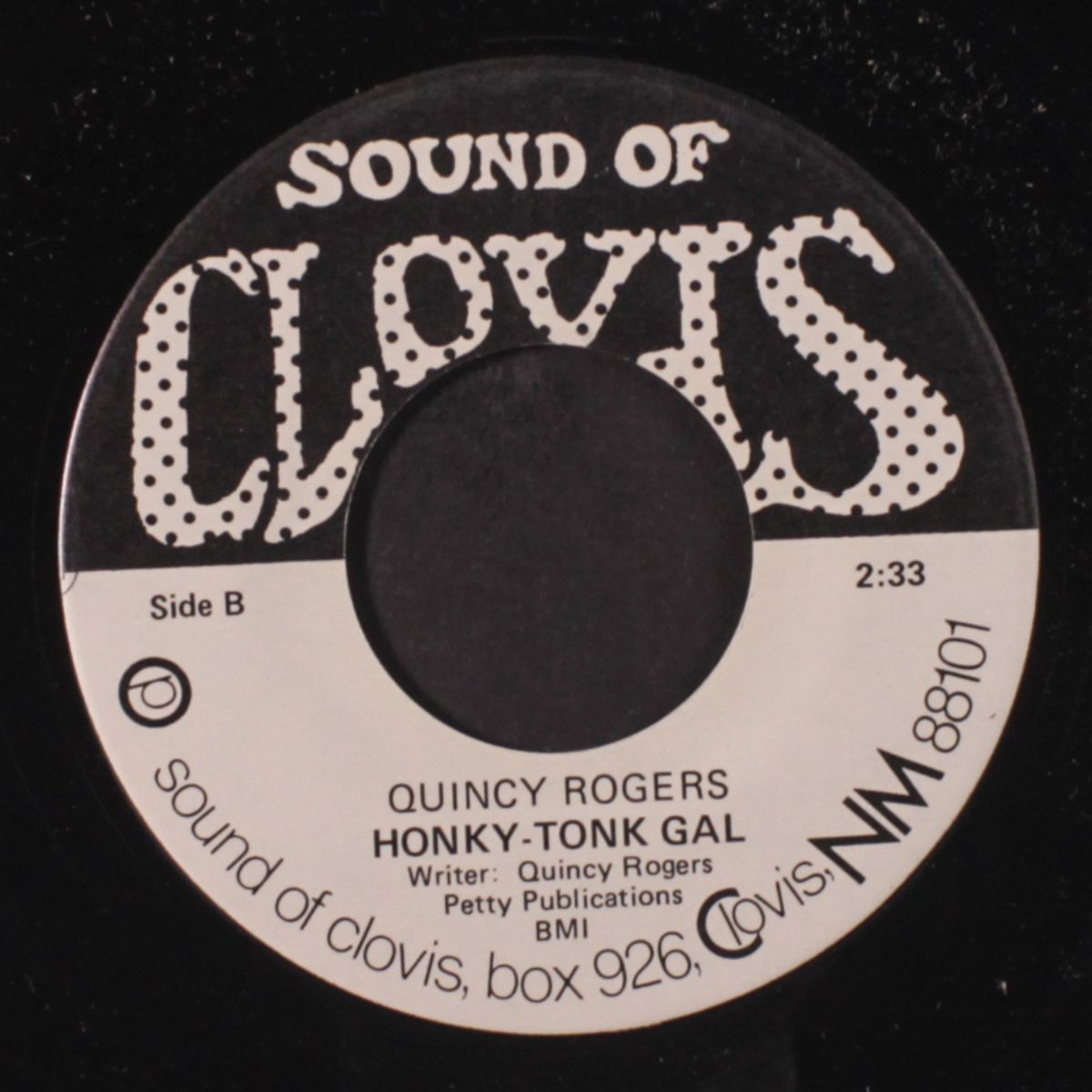 hello breeze / honky-tonk gal by QUINCY ROGERS