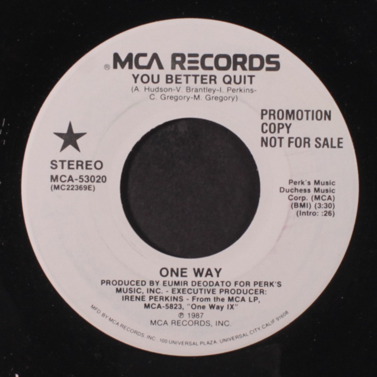 you better quit / same by ONE WAY