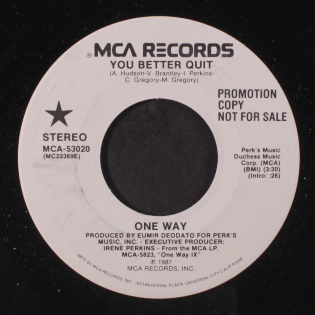 you better quit / same by ONE WAY