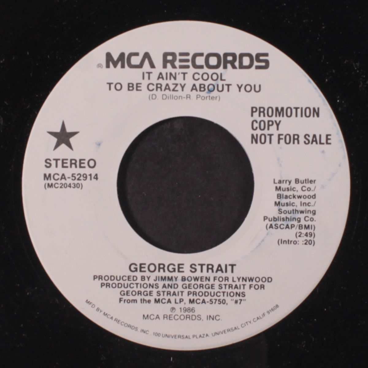 it ain't cool to be crazy about you / same by GEORGE STRAIT