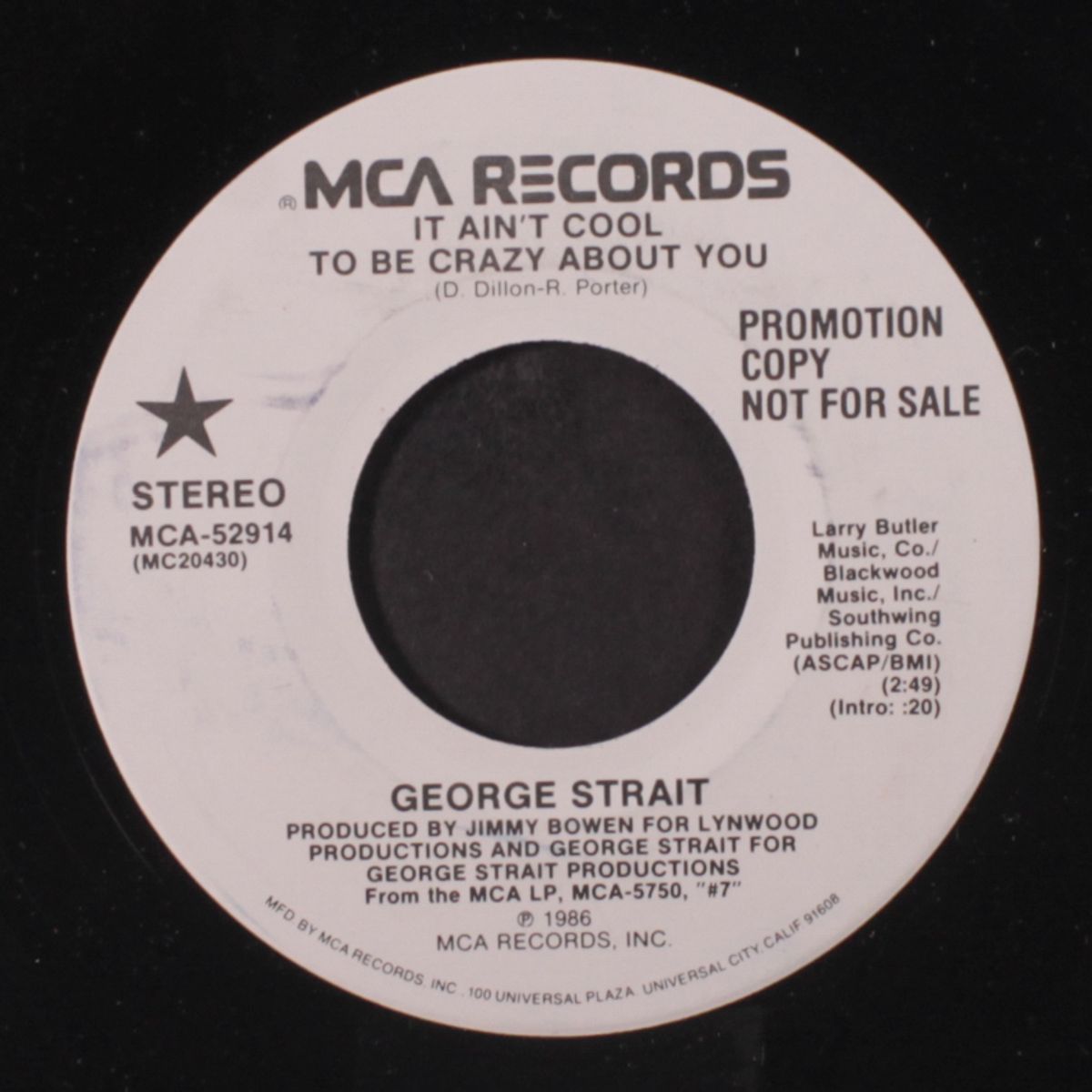 it ain't cool to be crazy about you / same by GEORGE STRAIT