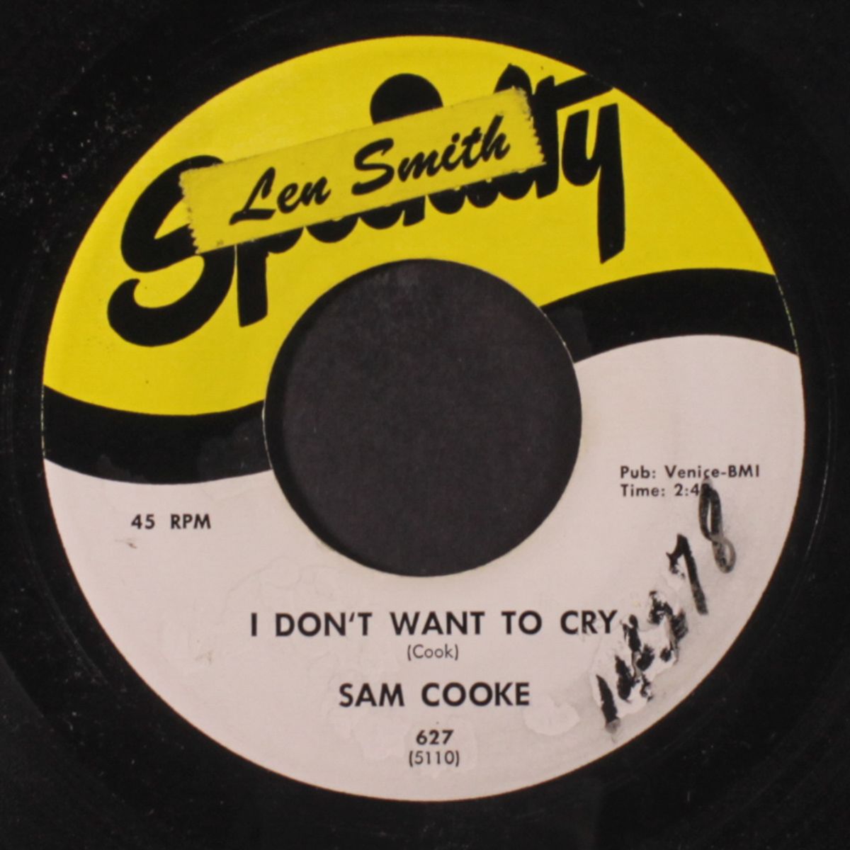 that's all i need to know / i don't want to cry by SAM COOKE