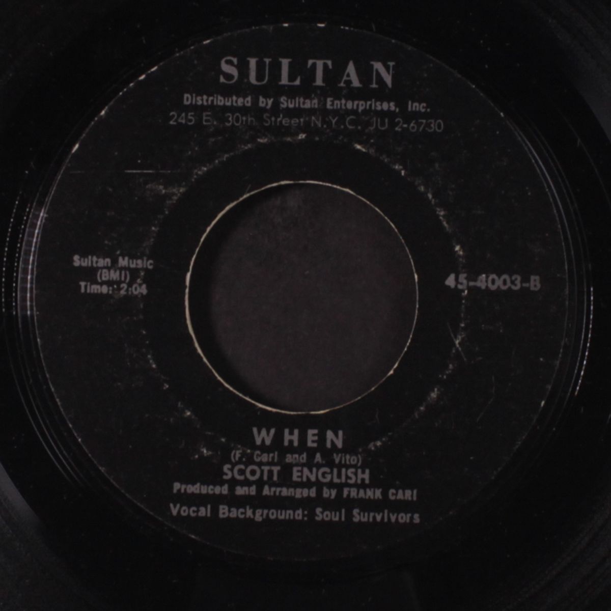 high on a hill / when by SCOTT ENGLISH