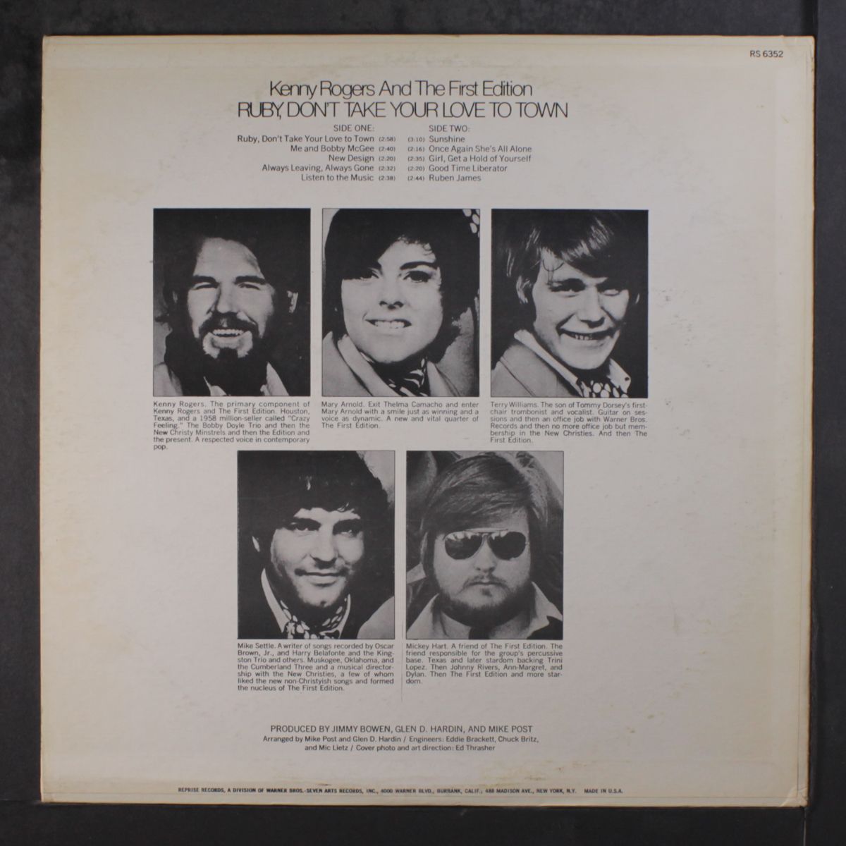 ruby, don't take your love to town by KENNY ROGERS & FIRST EDITION