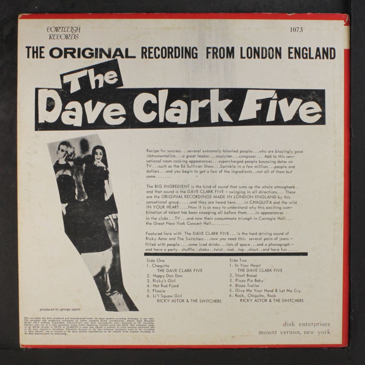 chaquita / in your heart by DAVE CLARK FIVE