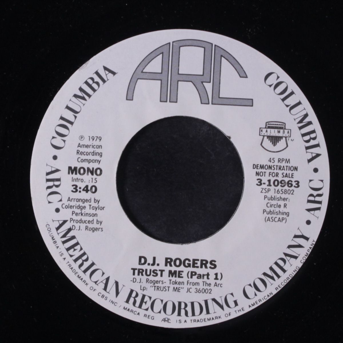 trust me, part 1 / mono by D.J. ROGERS