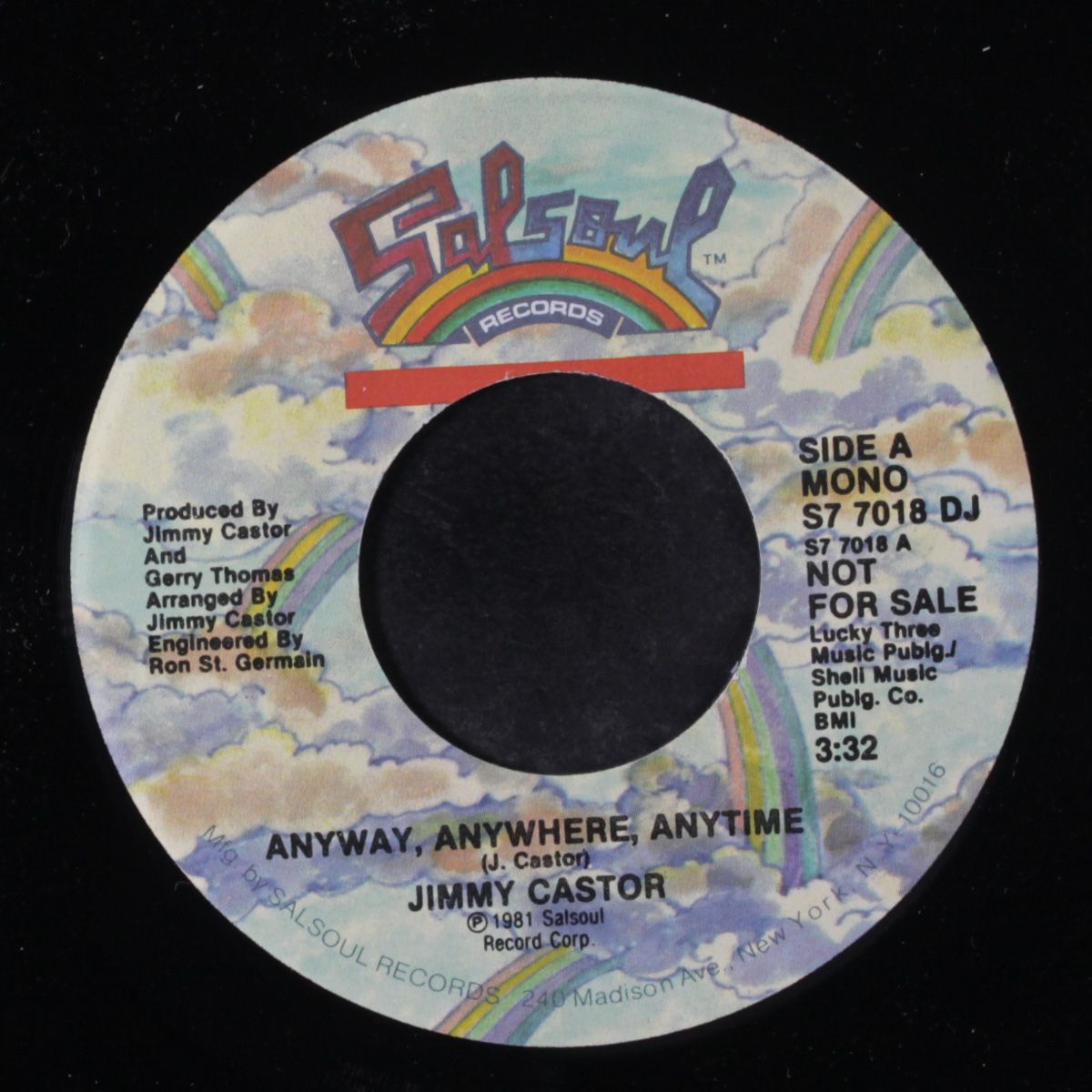 anyway, anywhere, anytime / mono by JIMMY CASTOR