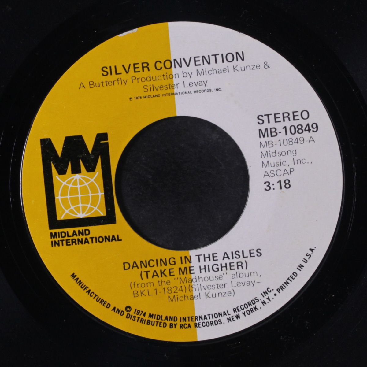 dancin' in the aisles (take me higher) / thank you mister d.j. by SILVER CONVENTION