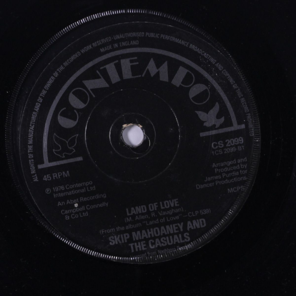 bless my soul / land of love by SKIP MAHOANEY & CASUALS