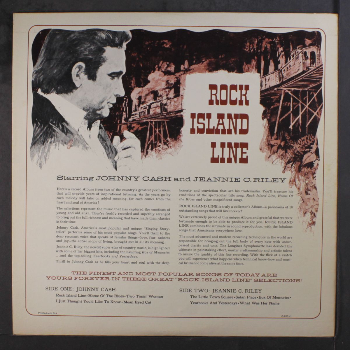 rock island line by JOHNNY CASH / JEANNIE C. RILEY