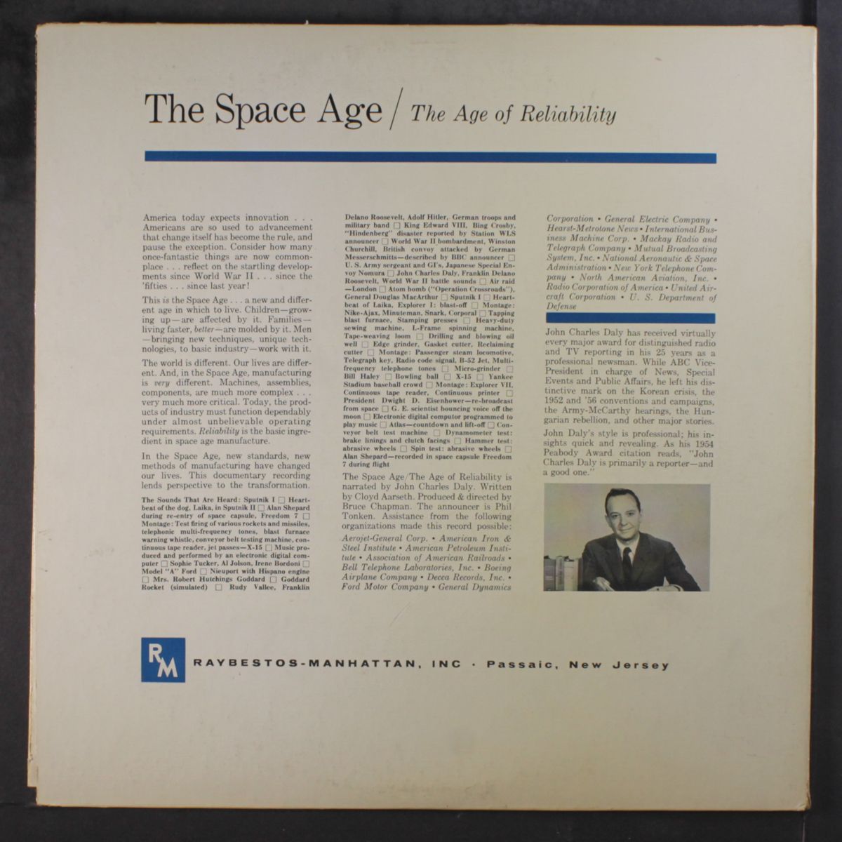 the space age / the age of reliability by JOHN DALY