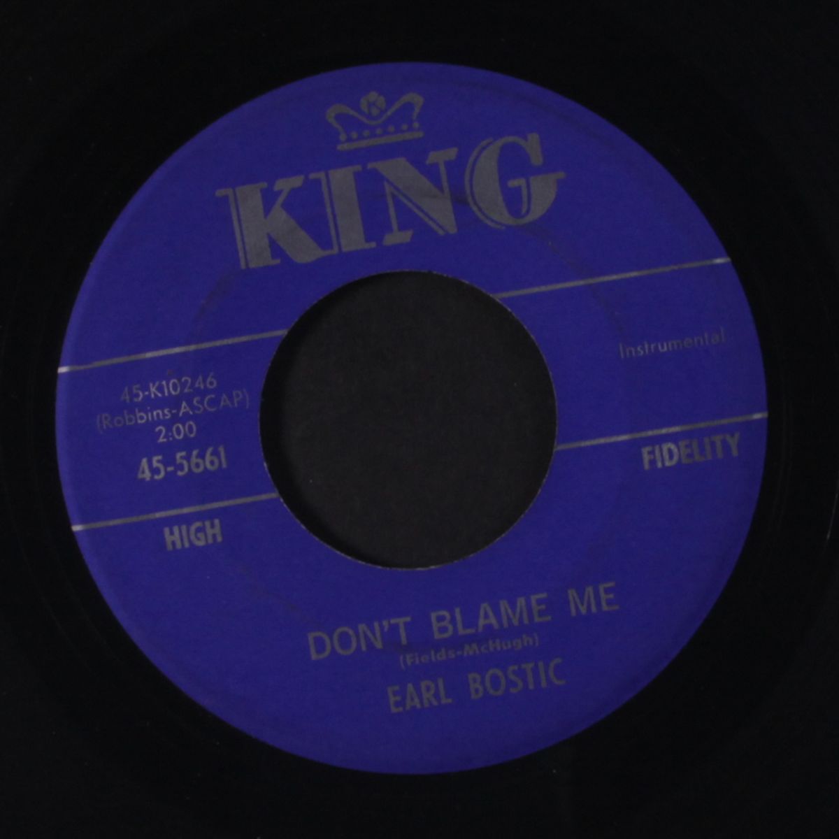 more than you know / don't blame me by EARL BOSTIC