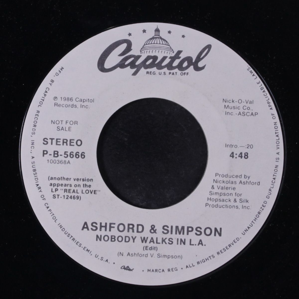 nobody walks in l.a. / same by ASHFORD & SIMPSON