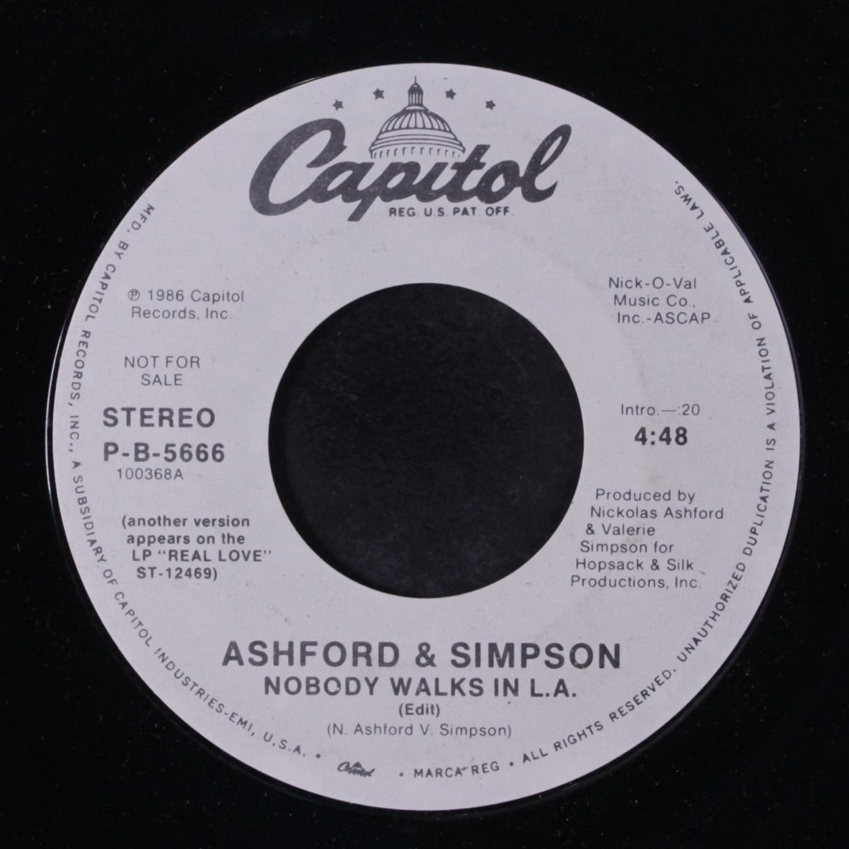 nobody walks in l.a. / same by ASHFORD & SIMPSON