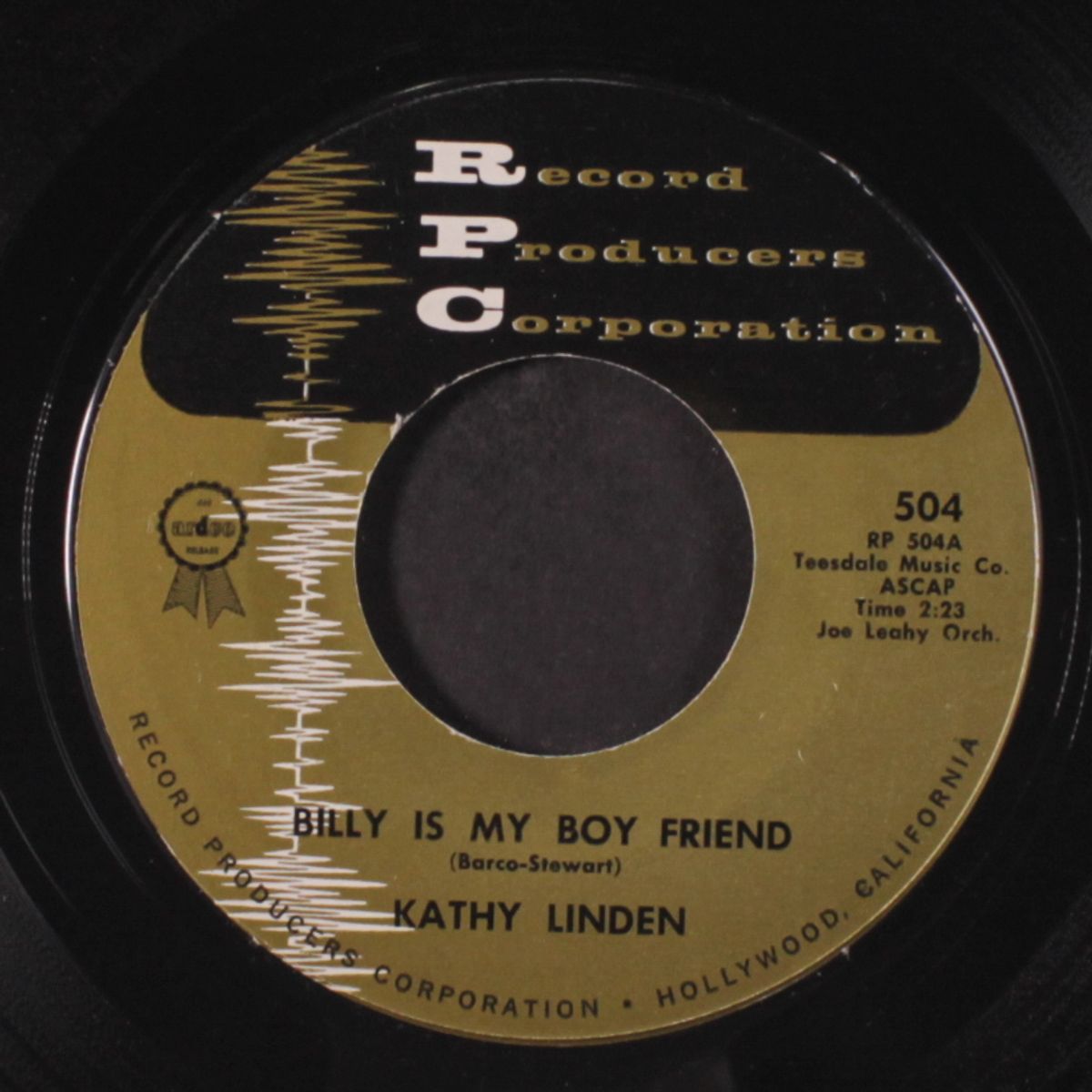 put this ring on my finger / billy is my boyfriend by KATHY LINDEN