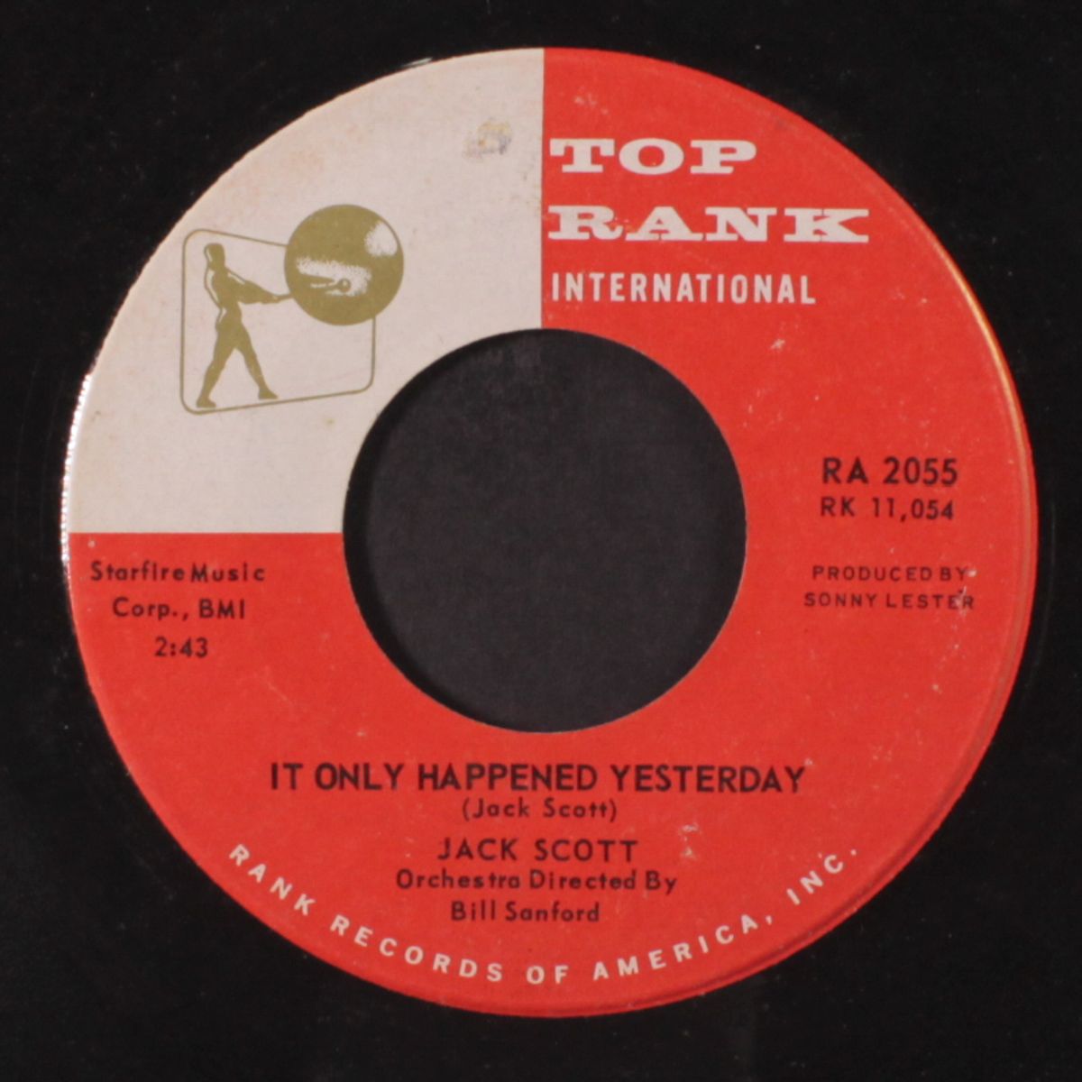it only happened yesterday / cool water by JACK SCOTT