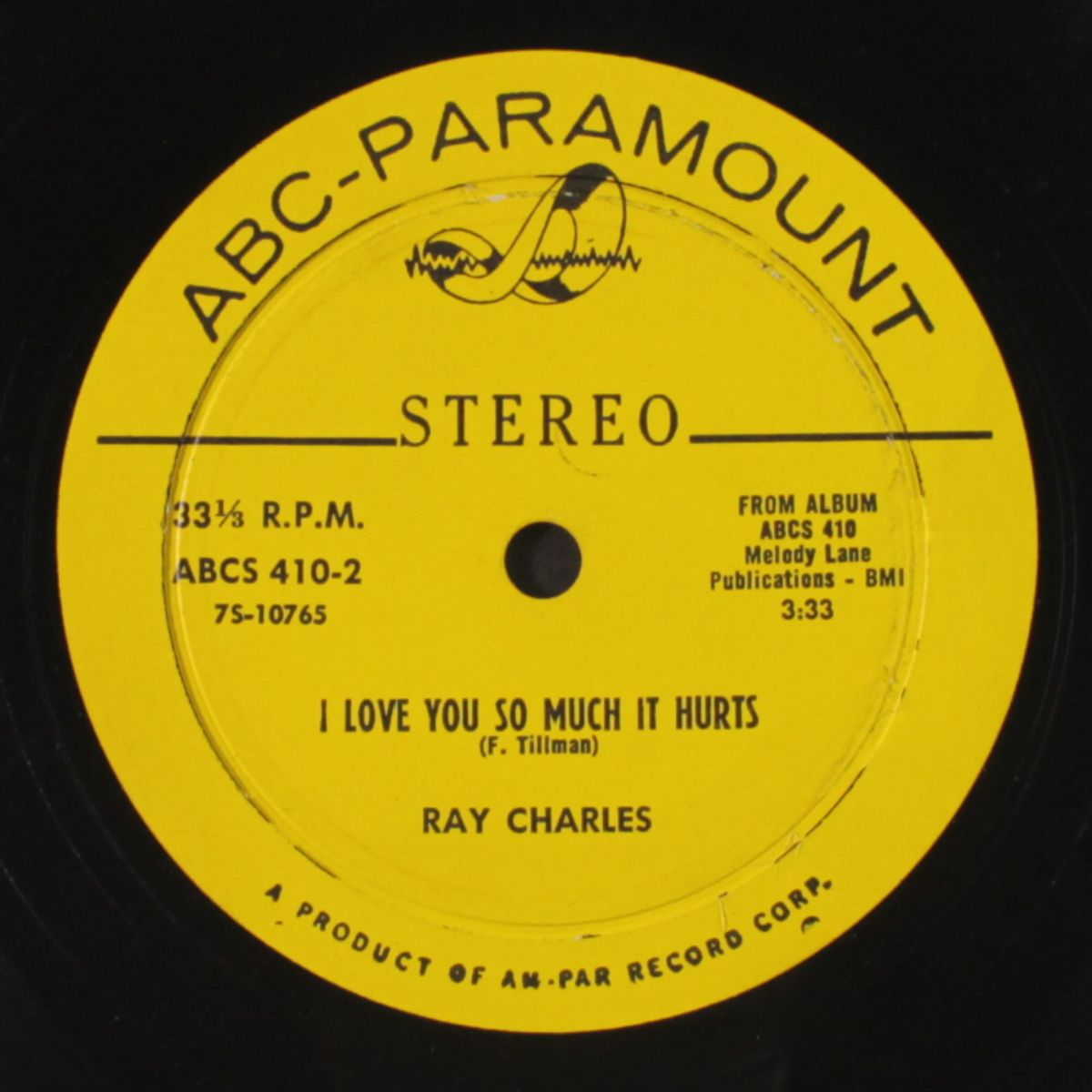 half as much / i love you so much it hurts by RAY CHARLES