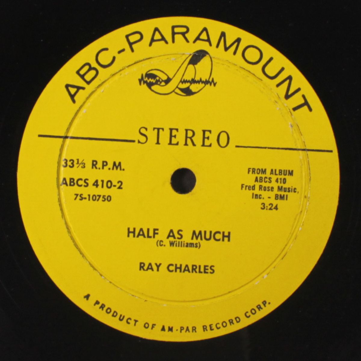 half as much / i love you so much it hurts by RAY CHARLES