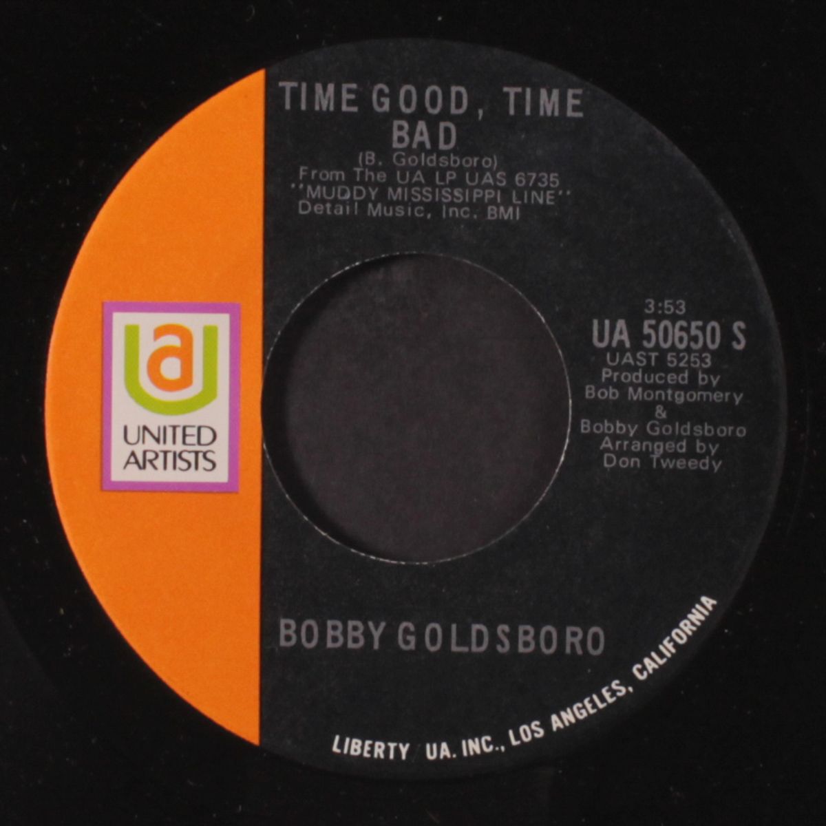 can you feel it / good time, bad time by BOBBY GOLDSBORO