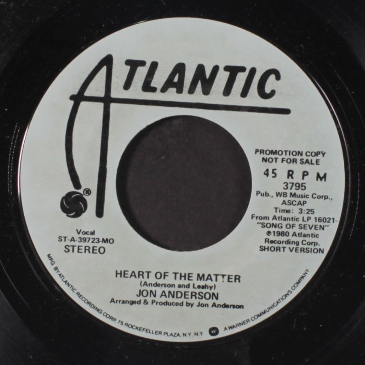 heart of the matter / short by JON ANDERSON