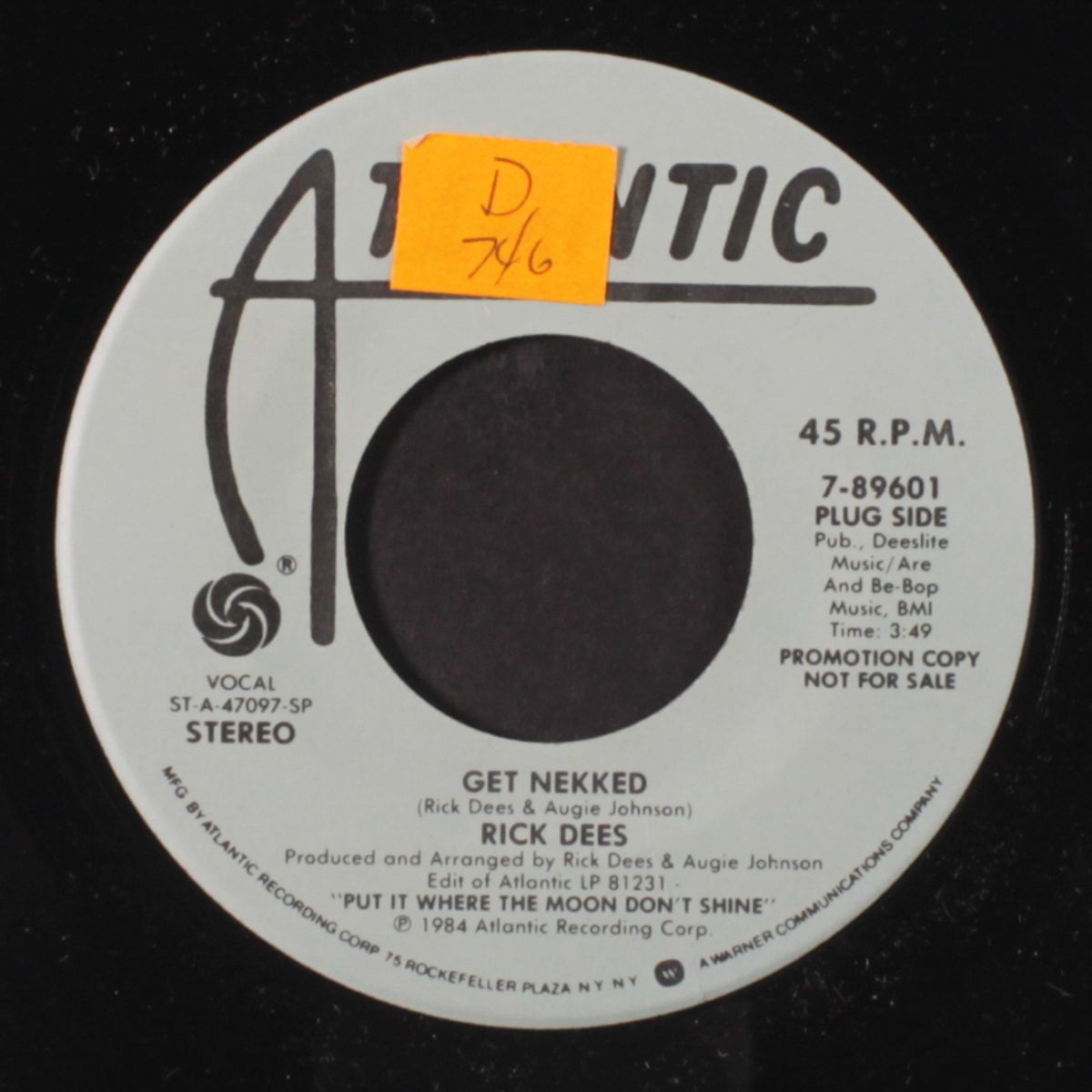 get nekked / eat my shorts by RICK DEES