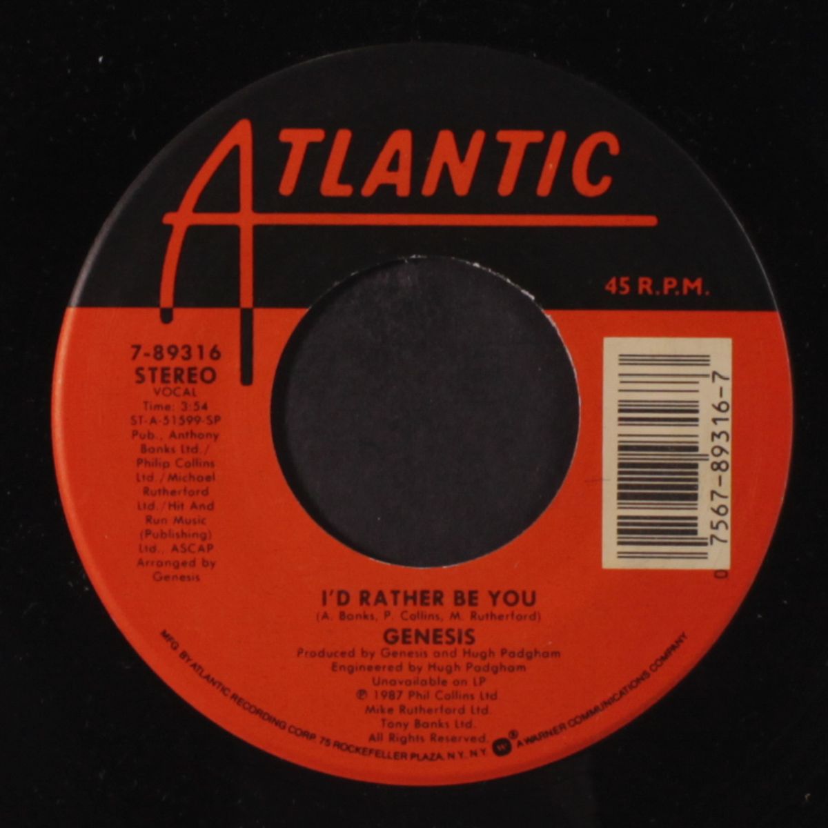 in too deep / i'd rather be you by GENESIS