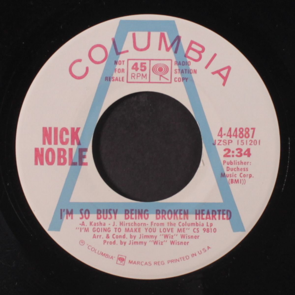 i'm so busy being broken hearted / i'm gonna make you love me by NICK NOBLE