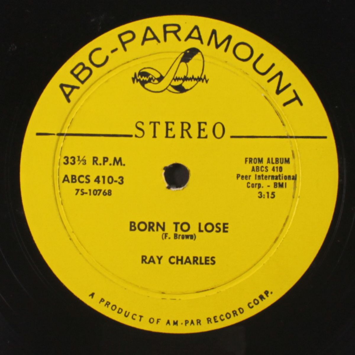 just a little lovin' / born to lose by RAY CHARLES