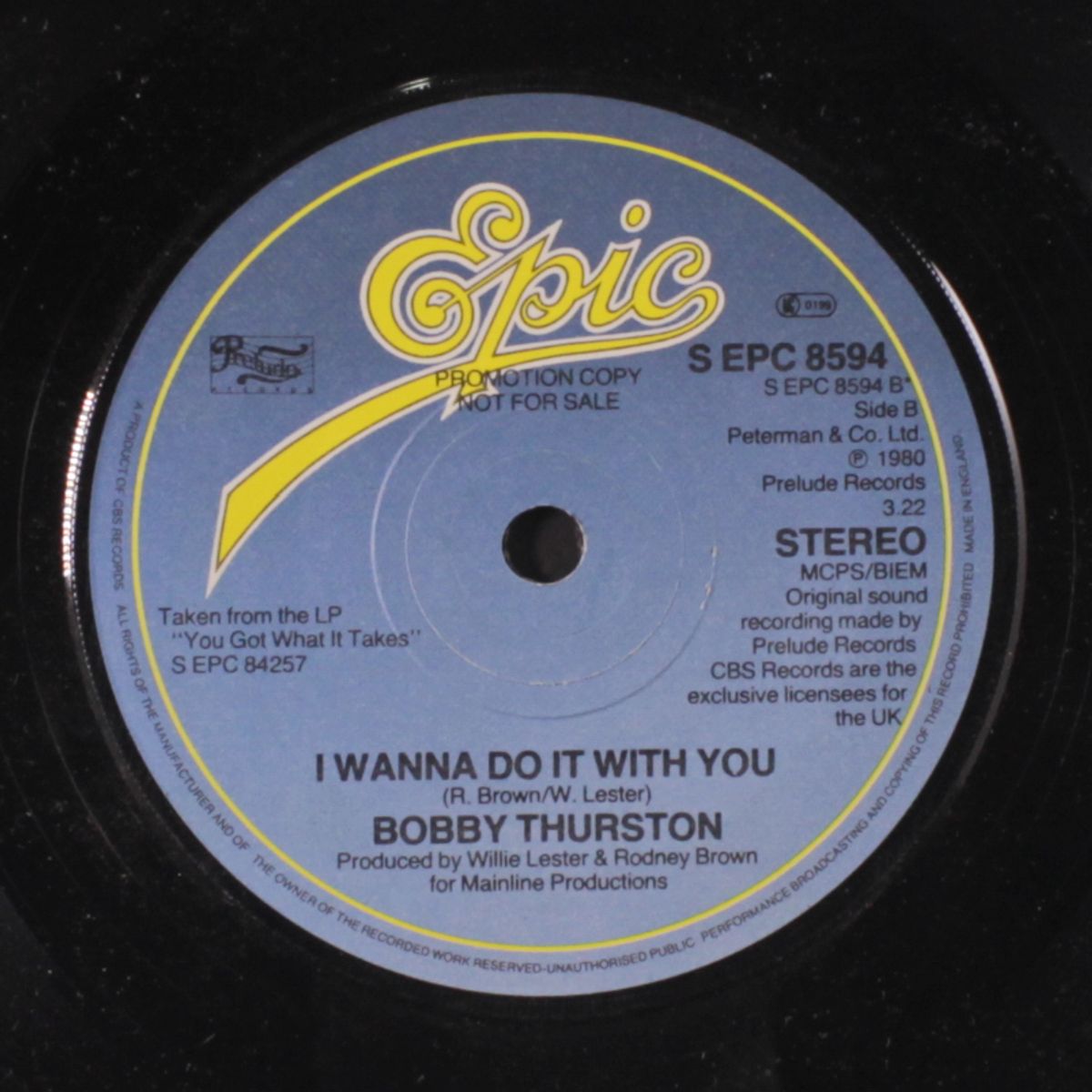 you got what it takes / i wanna do it with you by BOBBY THURSTON