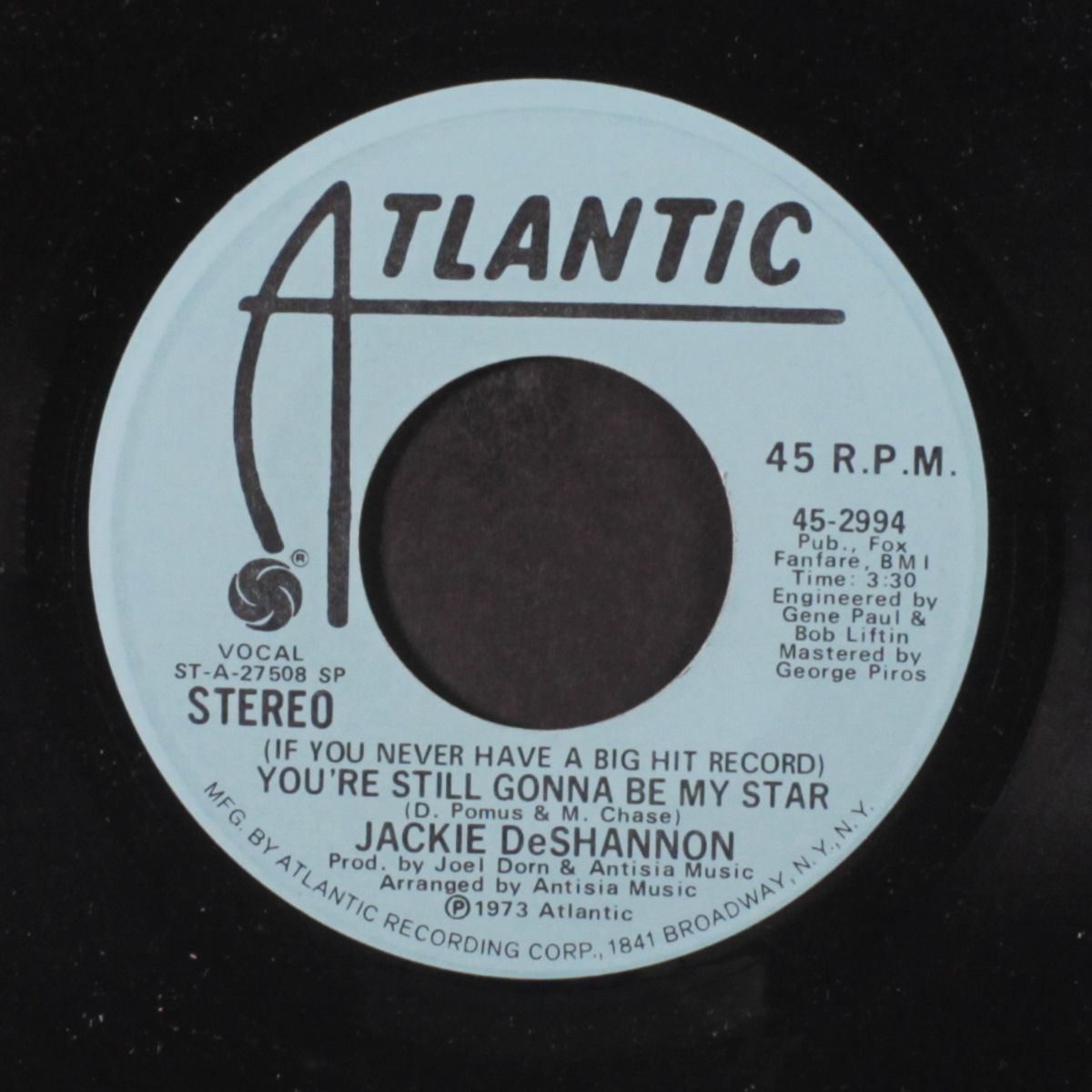 you're still gonna be my star / mono by JACKIE DE SHANNON