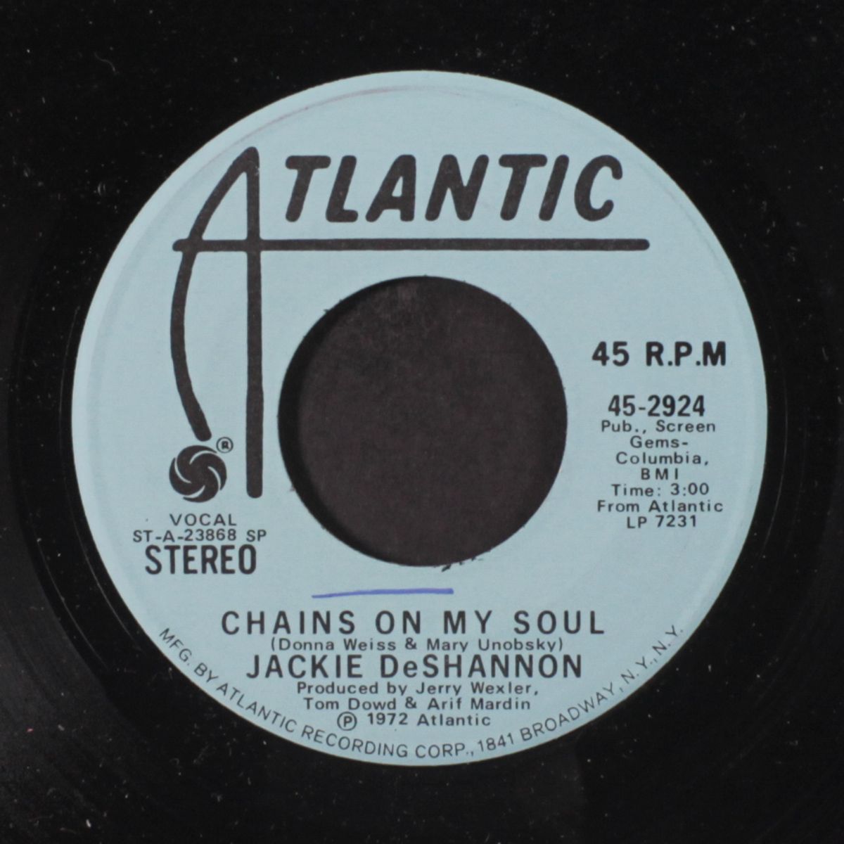 chains on my soul / mono by JACKIE DE SHANNON