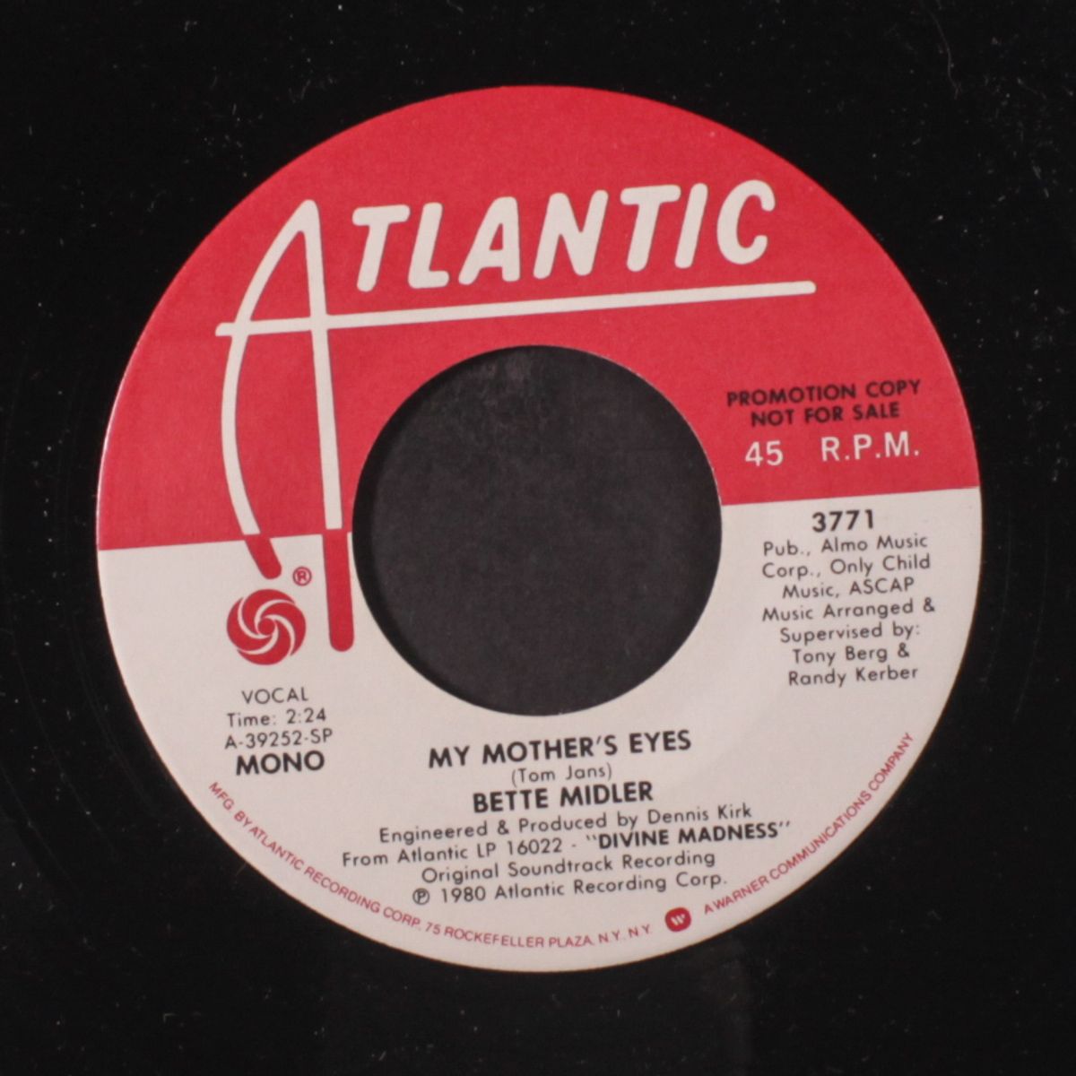 my mother's eyes / mono by BETTE MIDLER